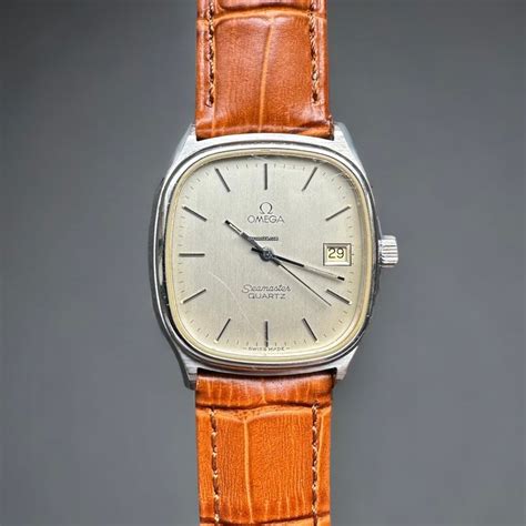 omega seamaster quartz vintage square